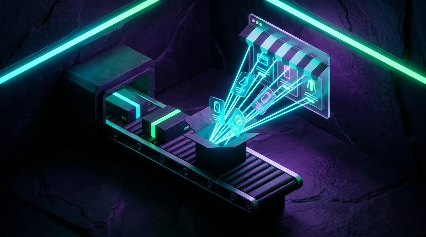 AI automatizácia pre odvetvie E-shopy — ilustrácia