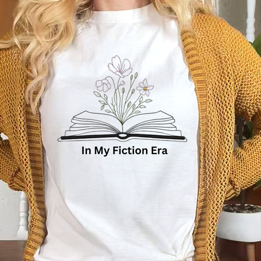 In My Fiction Era Embroidered Sweatshirt. A Must-Have for Bookworms & Dreamers.