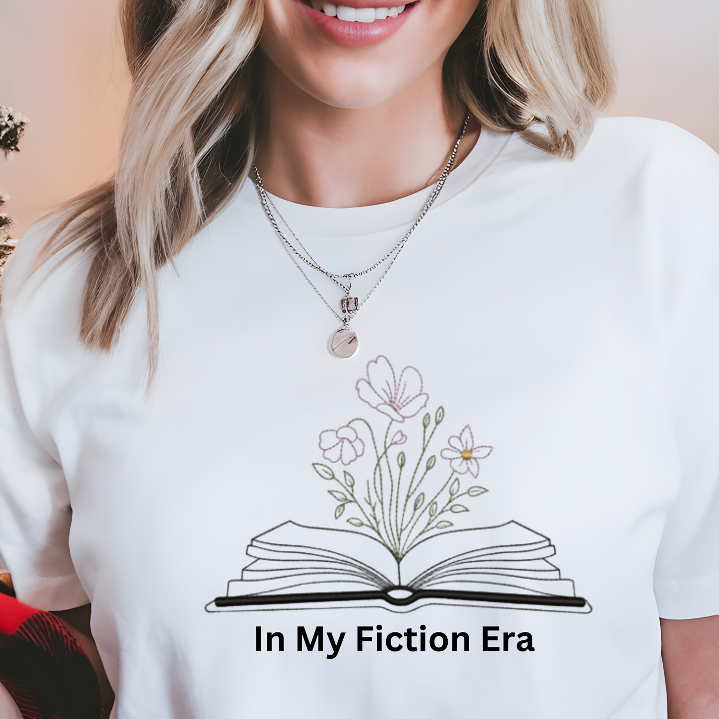 In My Fiction Era Embroidered Sweatshirt. A Must-Have for Bookworms & Dreamers.