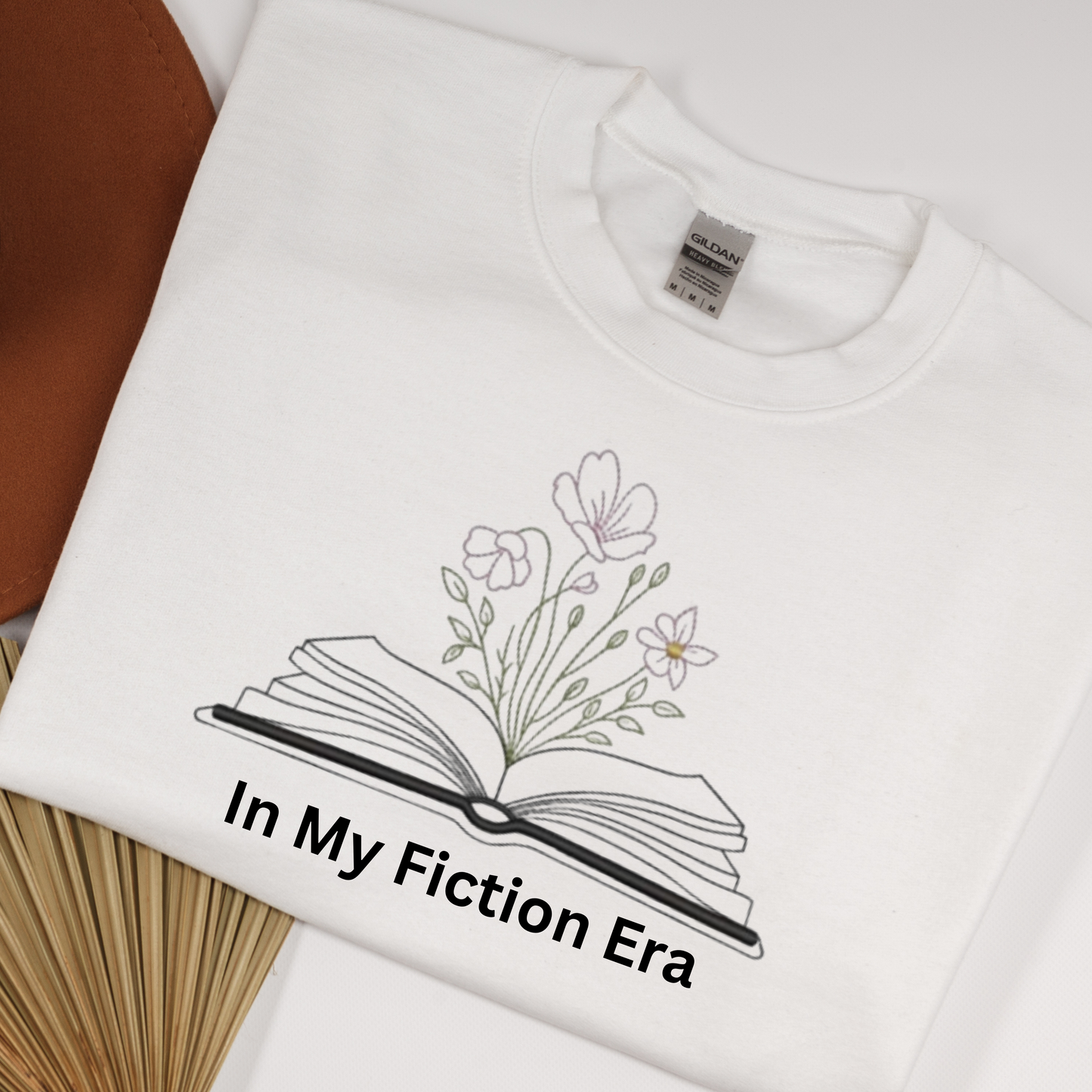 In My Fiction Era Embroidered Sweatshirt. A Must-Have for Bookworms & Dreamers.