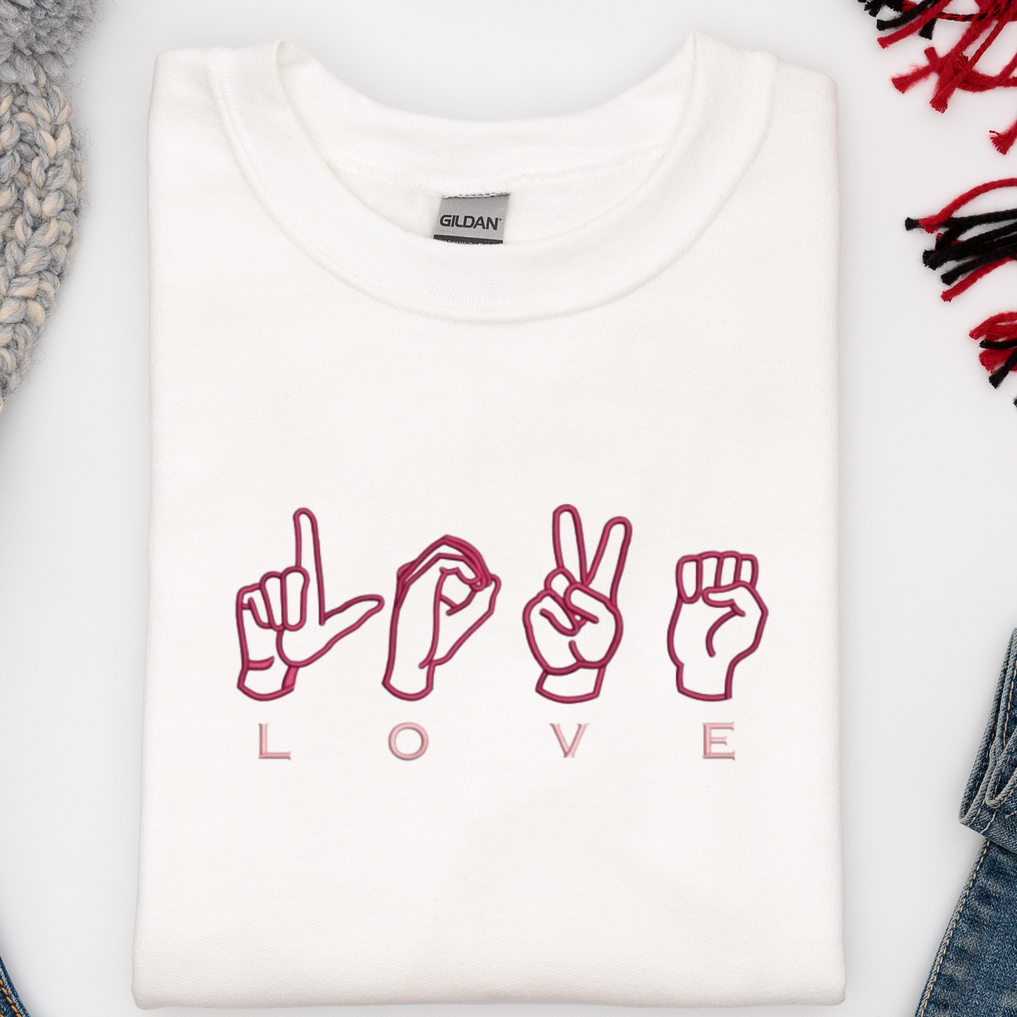 LOVE Embroidery Sweatshirt Designs Valentine’s Special. Perfect Sweatshirts for Valentine’s Day💕