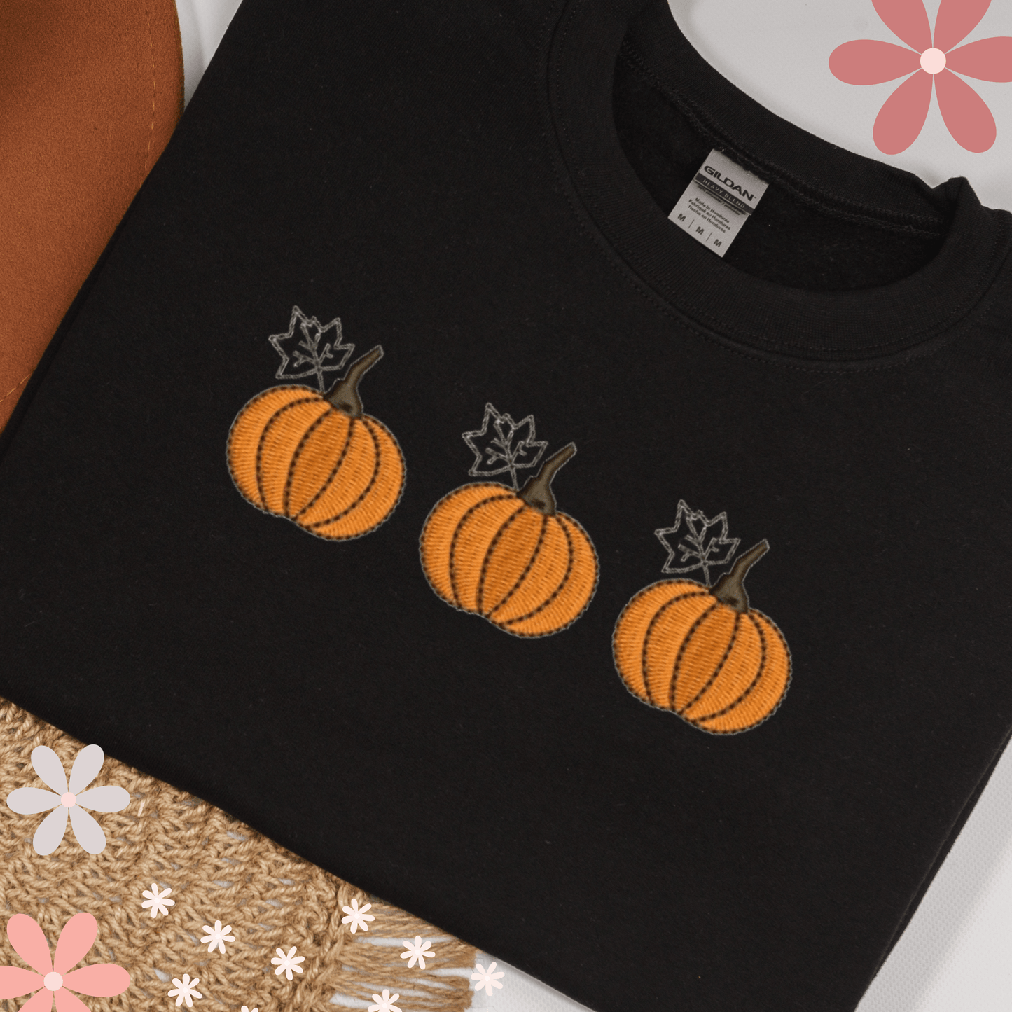 Cozy Up with Fresh Pumpkin Adorable Cutest Embroidered Sweatshirt